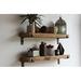 Williston Forge Brennon 2 Piece Solid Wood Accent Shelf w/ Reclaimed in Brown | 2 H x 30 W x 4.5 D in | Wayfair C3BCE0CA57DD4C47978279D79D44515B