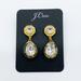 J. Crew Jewelry | J. Crew Pear Shaped Crystal Drop Earrings | Color: Gold | Size: Os