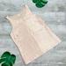 J. Crew Tops | J. Crew Pleated Rose Gold Pink Metallic Tank Top | Color: Cream/Gold | Size: 2