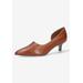 Extra Wide Width Women's Quilla Pump by Bella Vita in Camel Leather (Size 12 WW)