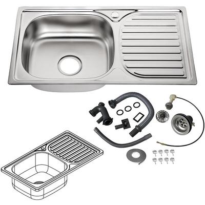 Küchenspüle Edelstahl Einbauspüle Spülbecken Küche Edelstahlspüle - Melko Image