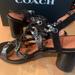 Coach Shoes | Coach Signature Link Mid Heels | Color: Black/White | Size: 9.5