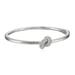 Kate Spade Jewelry | Kate Spade Sailor's Knot Pave Hinged Bangle Silver | Color: Silver | Size: 2.5 Inches Wide X 2.25 Inches Long