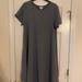 Lularoe Dresses | Lularoe Gray Carly Dress Size L | Color: Gray | Size: L