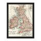 Map Rand McNally 1900 British Isles Ireland UK Chart Artwork Framed Wall Art Print 18X24 Inch