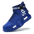 Fushiton Mens High Top Trainers Fashion Sneakers for Men Freestyle Hi-Top Walking Jogging Athletic Fitness Outdoor Shoes Blue