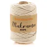 buttinette Makramee-Garn Rope, natur, 3-fach verzwirnt, Stärke: 5 mm, Länge: 55 m