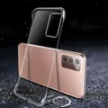 Coque de téléphone transparente sans cadre mince pour Samsung coque arrière rigide en plastique