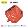 LoraTap ZigBee 3.0 Module d'interrupteur de rideau pour moteur de volet roulant Tuya Smart Work avec