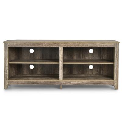 4 Cubby Entertainment Media Console with Shelves - 58" x 16" x 23.5" (L x W x H)