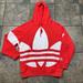 Adidas Shirts | Men’s Adidas Trefoil Hooded Sweatshirt Size Medium | Color: Red | Size: M