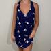 American Eagle Outfitters Dresses | Ae Adorable Floral Dress V Neck | Color: Blue/White | Size: Xs