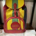 Gucci Bags | Gucci Baiadera-Striped Canvas Backpack | Color: Gold/Red | Size: Os