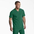 Dickies Eds Essentials V-Neck Scrub Top - Hunter Green Size M (L10776)