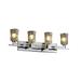 Justice Design Group Veneto Luce 16 Inch 4 Light Bath Vanity Light - GLA-8704-16-GLDC-DBRZ