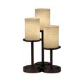 Justice Design Group Fusion 16 Inch Table Lamp - FSN-8797-10-RBON-MBLK