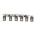 Justice Design Group Wire Glass Aero 56 Inch 6 Light Bath Vanity Light - WGL-8706-30-SWCB-DBRZ