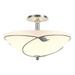 Hubbardton Forge Forged Leaves 16 Inch 3 Light Semi Flush Mount - 126732-1012