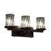 Justice Design Group Wire Glass 21 Inch 3 Light Bath Vanity Light - WGL-8773-10-GRCB-MBLK