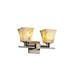 Justice Design Group Alabaster Rocks! 16 Inch 2 Light Bath Vanity Light - ALR-8702-10-MBLK