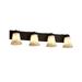 Justice Design Group Clouds 35 Inch 4 Light Bath Vanity Light - CLD-8924-20-CROM