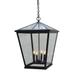 Arroyo Craftsman Devonshire 24 Inch Tall 4 Light Outdoor Hanging Lantern - DEH-17CS-BK