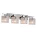 Justice Design Group Fusion 36 Inch 4 Light Bath Vanity Light - FSN-8704-15-MROR-NCKL