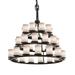 Justice Design Group Fusion 42 Inch 36 Light Chandelier - FSN-8712-10-RBON-MBLK