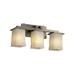 Justice Design Group Veneto Luce 21 Inch 3 Light Bath Vanity Light - GLA-8673-26-WTFR-DBRZ