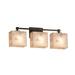 Justice Design Group Alabaster Rocks! 23 Inch 3 Light Bath Vanity Light - ALR-8423-55-NCKL