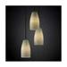 Justice Design Group Clouds 4 Inch 3 Light Multi Light Pendant - CLD-8864-28-CROM