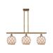 Innovations Lighting Bruno Marashlian Farmhouse Rope 36 Inch 3 Light Linear Suspension Light - 516-3I-BB-G121-8RB-LED