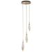 Hammerton Studio Rock Crystal 16 Inch 3 Light LED Multi Light Pendant - CHB0050-03-GB-CS-C01-L1