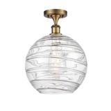 Innovations Lighting Bruno Marashlian Extra Large Deco Swirl 12 Inch 1 Light Semi Flush Mount - 516-1C-BB-G1213-12-LED