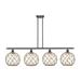 Innovations Lighting Bruno Marashlian Large Farmhouse Rope 48 Inch 4 Light Linear Suspension Light - 516-4I-PN-G122-10RB-LED