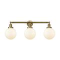 Innovations Lighting Bruno Marashlian Large Beacon 32 Inch 3 Light Bath Vanity Light - 205-BK-G204-8-LED