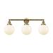 Innovations Lighting Bruno Marashlian Large Beacon 32 Inch 3 Light Bath Vanity Light - 205-BK-G204-8-LED