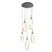 Hammerton Studio Aalto 19 Inch 5 Light LED Multi Light Pendant - CHB0049-05-MB-RA-C01-L1