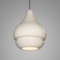 Justice Design Group Radiance 8 Inch Mini Pendant - CER-6400-CRB-NCKL-120E-LED-10W