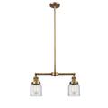 Innovations Lighting Bruno Marashlian Small Bell 21 Inch 2 Light LED Mini Chandelier - 209-SN-G51-LED