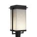 Justice Design Group Clouds - Pacific 18 Inch Tall 1 Light LED Outdoor Post Lamp - CLD-7543W-DBRZ