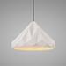 Justice Design Group Radiance 12 Inch Mini Pendant - CER-6450-CRB-ABRS-WTCD-120E-LED-10W