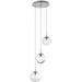 Hammerton Studio Levi Wilson Nebula 22 Inch 3 Light Multi Light Pendant - CHB0068-03-MB-FC-C01-L1