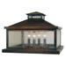 Arroyo Craftsman Canterbury 15 Inch Tall 4 Light Outdoor Pier Lamp - CAC-19RM-BK