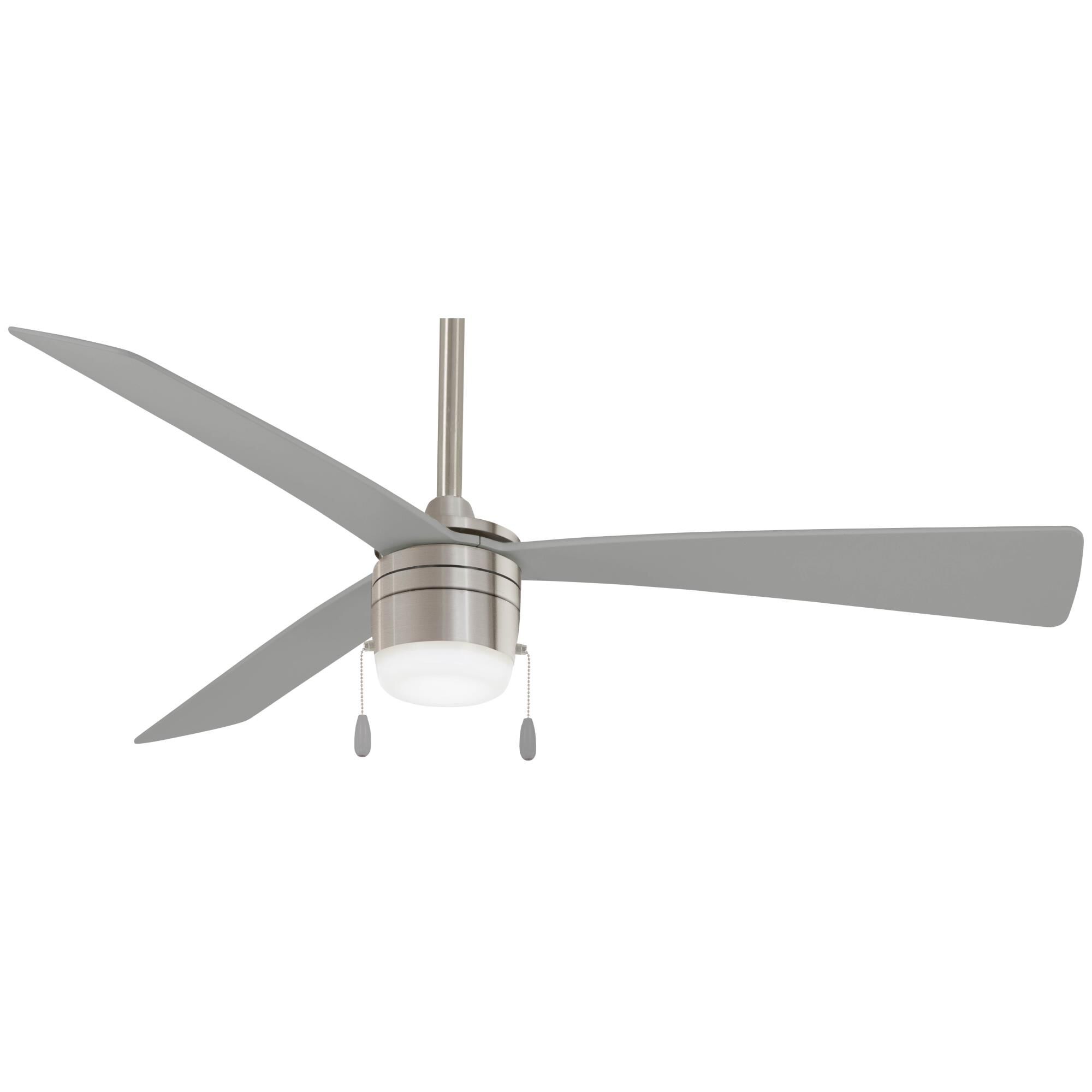 Minka Aire Vital 44 Inch Ceiling Fan with Light Kit - F676L-BRS/SL