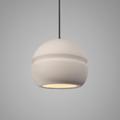 Justice Design Group Radiance 8 Inch Mini Pendant - CER-6410-CRB-MBLK-WTCD-120E-LED-10W