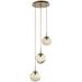 Hammerton Studio Levi Wilson Nebula 22 Inch 3 Light Multi Light Pendant - CHB0068-03-GB-FB-C01-L1