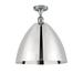 Innovations Lighting Bruno Marashlian Ballston Dome 16 Inch 1 Light Semi Flush Mount - 516-1C-BK-GBD-162-LED