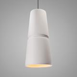 Justice Design Group Radiance 8 Inch Mini Pendant - CER-6435-WHT-ABRS-120E-LED-10W