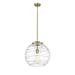 Innovations Lighting Bruno Marashlian Deco Swirl 16 Inch Large Pendant - 221-1S-WPC-G1213-16